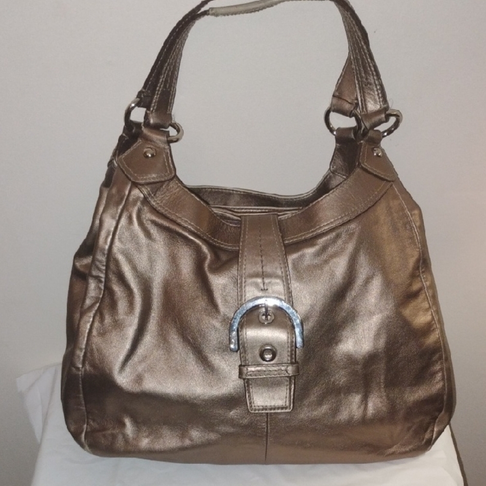Elegant Metallic Shoulder Bag
